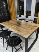 Stół dębowy z dostawka 