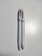 Długopisy białe wkład niebieski 2sztuki