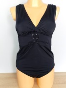 Bonprix Czarny jednoczęściowy modelujący kostium kąpielowy rozm.40