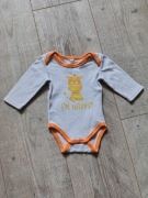 Białe body z długim rękawem i pomarańczową zebrą 62