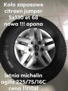 Nowe letnie Koło Citroen 5x130 et 68 225/75/16C
