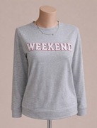 Szara lekko ocieplana bluza 