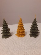 Pachnąca świeca woskowa choinka  1 szt