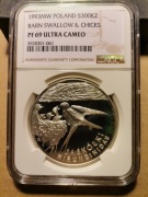 300 000 zł 1993 Jaskółki - NGC PF69 ultra cameo