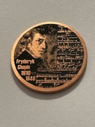 Chopin. 25 mm. Miedź. Gyges