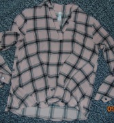 Cienka, bluzka w kratkę, M