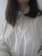 Koszula H&M oversize w delikatne paski błękit