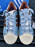 Buty Adidas Superstar Baby Blue Leather Chocolate Teddy