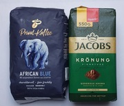 Kawa ziarnista Tchibo Privat Kaffee African + JACOBS kawa mielona KRONUNG