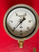 Manometr  100 mm, 0-25 kPa kl. 1,6 gwint M20x1,5