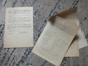 zestaw 2szt. oryginalna ulotka SOLIDARNOŚĆ Gdańsk '80 biuletyn strajk PRL