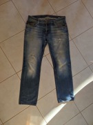 męskie spodnie capri dżinsy jeansy przecierane Ventana casual modne