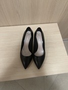 Czółenka czarne skórzane 