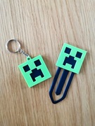 Zestaw Creeper 3D - brelok i zakładka do książki - Minecraft
