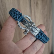 Bransoletka paracord ozdobne zapięcie