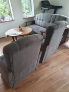 Wersalka w komplecie z 2 fotelami