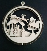 Bombki 3D ze sklejki 