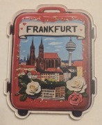 Magnes na lodówkę akrylowy FRANKFURT nad Menem, Niemcy Germany (4K)