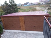 Garaż blaszany 7x5 spad w tyl