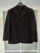 Garnitur 140 C&A czarny w białe prążki