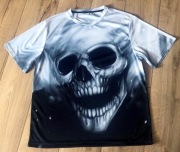 Bluzka męska Tshirt Czacha r.2XL bia-czar-szar 30zł