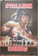 Rambo Stallone ORYGINAŁ plakat filmowy z 1989 RARE