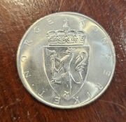 Norwegia 10 kroner koron 1964 Eidsvoll srebro