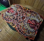 Fluorescencyjna Mandala 3D UV – Obraz Warstwowy Handmade