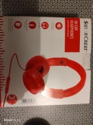 Silvercrest słuchawki nauszne z mikrofonem czerwone nowe