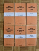 Mapy topograficzne 1993 Warszawa okolice 1:10 000 6 arkuszy