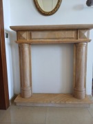 Portal kominkowy 120cm na 120cm marmur naturalny