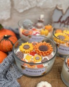 Zapachowa świeca sojowa słonecznik jesieniara 450 g dyniowe ciasto pumpkin