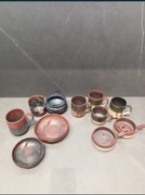 CERAMIKA  ART. zestaw 10szt. kubki  miski salaterki czarki vintage lata PRL