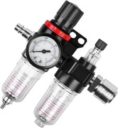 Reduktor ciśnienia sprężonego powietrza, separator wody 1/4 cala