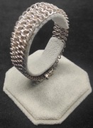 Srebrna bransoletka pleciona  próba 925