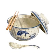 Miska Do Ramenu Ramen Bowl 800ml + łyżeczka + patyczki