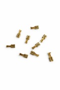 Pozłacane konektory / piny żeńskie – 10 szt. – nowe(48)