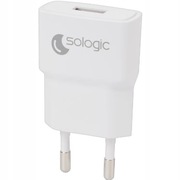 Ładowarka ścienna USB Sologic 1x USB-A 5W BIAŁA