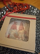 Podstawka ;dekoracja świąteczna -skrzaty 