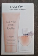 Lancome la vie est belle zestaw miniaturka 4 ml balsam do ciała 50 ml