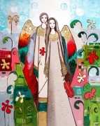 Ewa Boińska, Muzyczne anioły, Obraz na płótnie