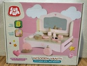 Elefun wooden vanity mała wizażystka 8 elementów