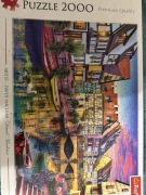 Puzzle kolorowe domki