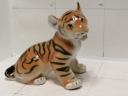 FIGURKA PORCELANOWA TYGRYS ŁOMONOSOW