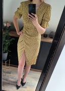 Sukienka damska 38/M Shein kwiatuszki rozcięcie 