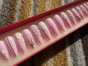 Ręcznie malowane sztuczne paznokcie,press on nails