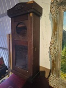 Stara skrzynia zegara ściennego – drewno, ok. 1900–1930