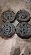 Felgi stalowe z oponami zimowymi 5*100 +koło zapasowe 