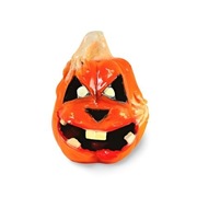 Figura Dekoracja Dynia z rękami Szkieleta