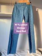 Jeansy OtoStop z ozdobnymi nitami